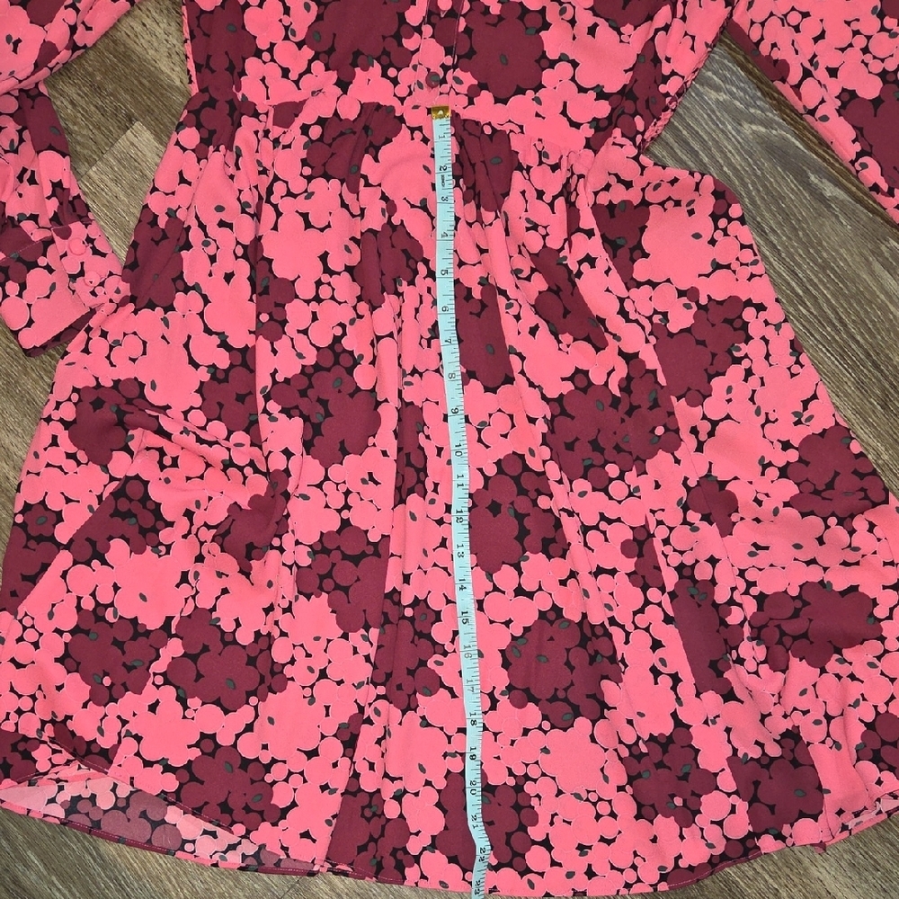 Kate Spade Vibrant Pink and Purple Long Sleeve Dress - Picture 8 of 8